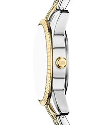 Fossil Women's Scarlette Three-Hand Day-Date Two-Tone Stainless Steel Watch, 34mm