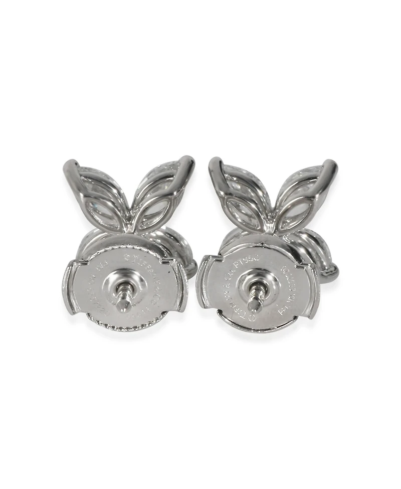 Pre-Owned Tiffany & Co Tiffany & Co. Platinum Diamond Large Model Victoria Earrings