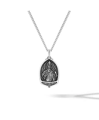 Vincero Men's St. Patrick Pendant – 21" Silver Chain