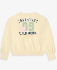 abercrombie kids Girls' 5-16 Fashion Fleece Crewneck Sweatshirt