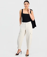 I.n.c. International Concepts Petite High-Rise Cargo Pants, Created for Macy's