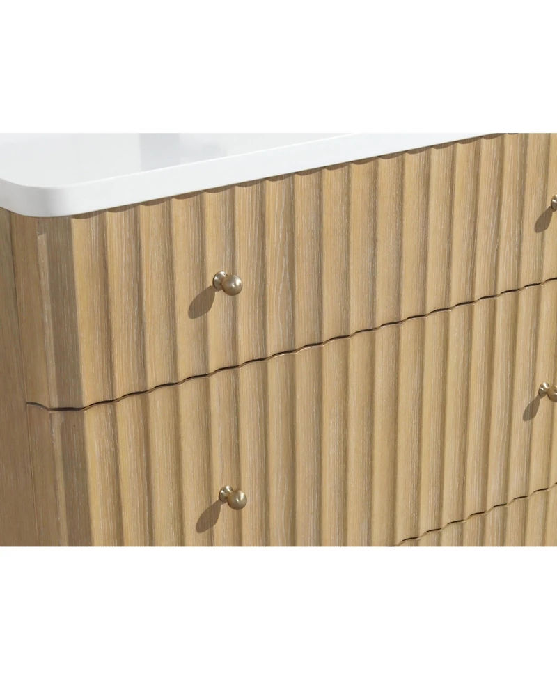 Ari Bath, La Jolla 36", Freestanding, Oak Finish