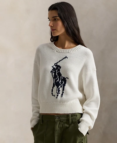 Polo Ralph Lauren Women's Big Pony Crewneck Sweater
