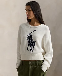 Polo Ralph Lauren Women's Big Pony Crewneck Sweater