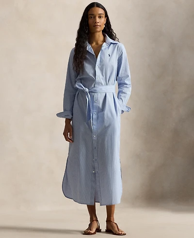 Polo Ralph Lauren Women's Long-Sleeve Collared Shirt Dress