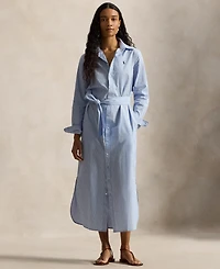 Polo Ralph Lauren Women's Long-Sleeve Collared Shirt Dress