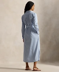 Polo Ralph Lauren Women's Long-Sleeve Collared Shirt Dress