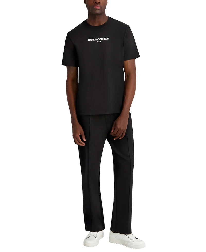 Karl Lagerfeld Paris Men's Open Leg Track Pants