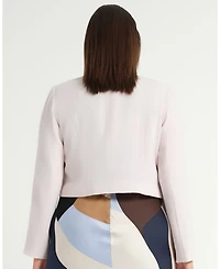 Estelle Plus Size Billie Cropped V-neck Jacket