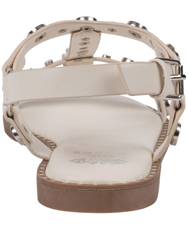 Gc Shoes Women's Trinity Studded Strappy Flat Sandals