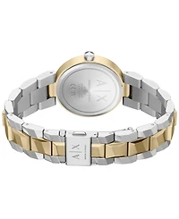 Armani Exchange Women's Quartz Two-Hand 2-Tone Stainless Steel Watch, 34mm
