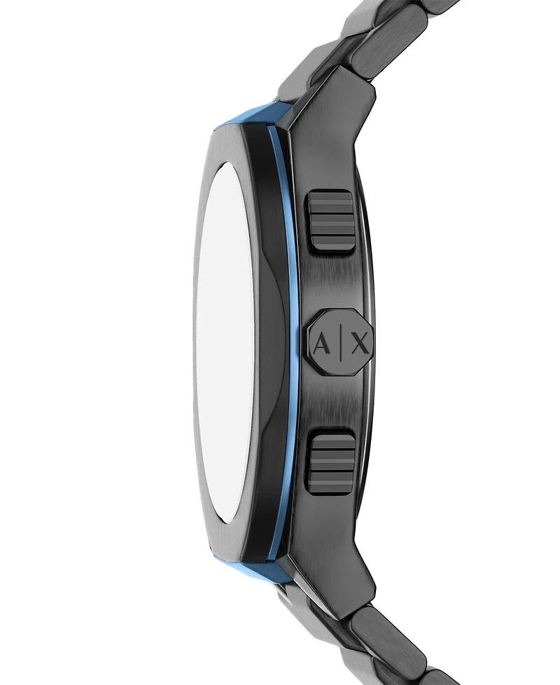 Armani Exchange Men's Sync Quartz Chronograph Gunmetal Stainless Steel Watch, 44mm