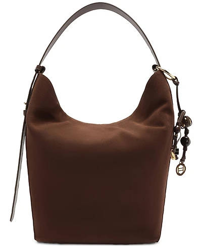 Arezzo Simone Small Suede Hobo Handbag