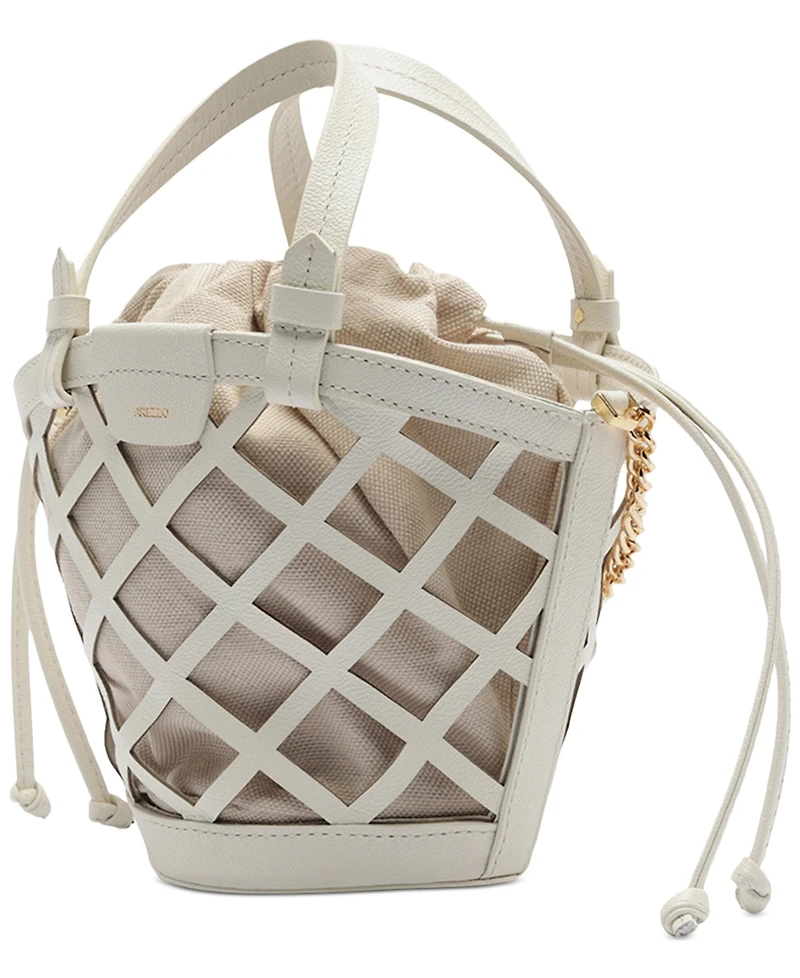 Arezzo Petra Mini Leather Bucket Bag