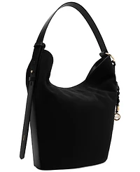 Arezzo Simone Small Suede Hobo Bag