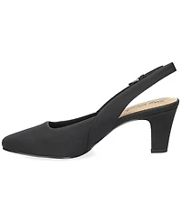 Easy Street Women's Ritsa Square Toe Slingback Pumps