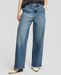And Now This Women's Seamed Wide-Leg Jeans, Macy's Exclusive