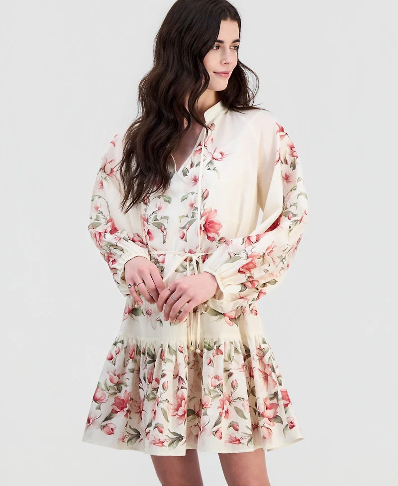 Sam Edelman Women's Cotton Placed-Print Mini Dress