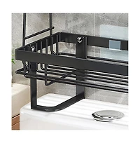 Homfan 4.7" h Multifunctional Bathroom Storage Cabinet Space Saver No Drilling Installation