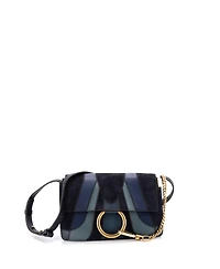 Pre-Owned Chloe Small Faye Patchwork Shoulder Bag Suede