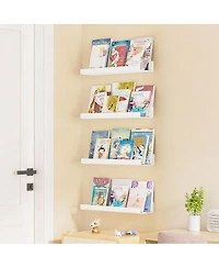 Yigii 4 Pack Acrylic Wall Shelves