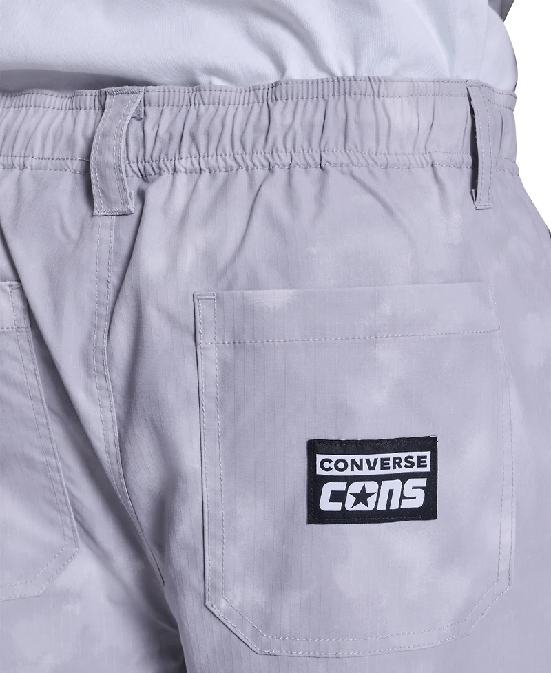 Converse Men's Box Pattern Wide Leg Cargo Pants