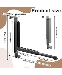 Sorbus Foldable Over Door Heavy-Duty Hanger - Space Saving Organizer, No Tool Assembly