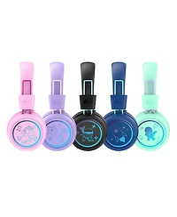 Mee audio KidJamz KJ55BT (2 Pack) Bluetooth Wireless Headphones for Kids w/ Led Lights