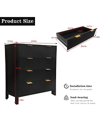 gaomon 4 Drawer Dressers for Bedroom