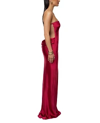 Jluxlabel Women's Regal Rising Satin Maxi Dress