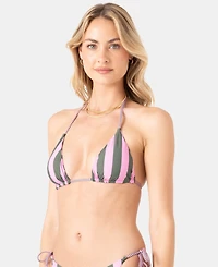 Roxy Women's Stripe Out Reversible Tiki Triangle Top