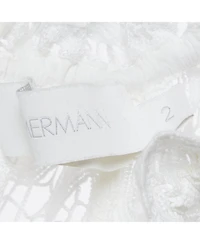 Pre-Owned Zimmermann Women's White Battenburg Lace Bonita Mini Dress