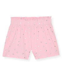 Max & Olivia Girls' 7-16 Foil Print Tank Top, Short Pants Scrunchie, 3-Piece Set