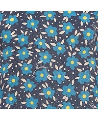 Pre-Owned Love Moschino Women's Blue Floral Print Crepe Pleated Maxi Dress