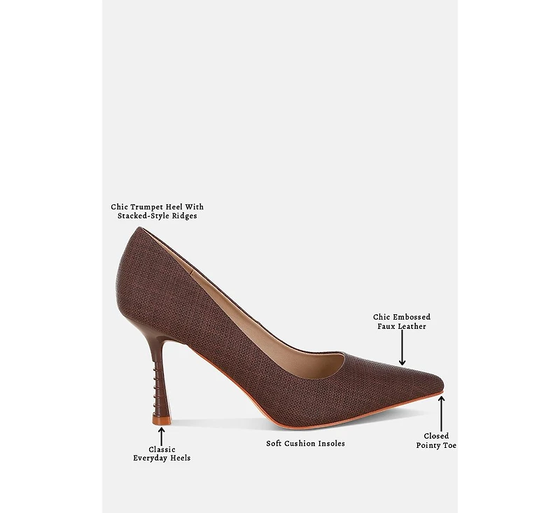 London Rag Womens Zuzana Pointy Toe Pumps