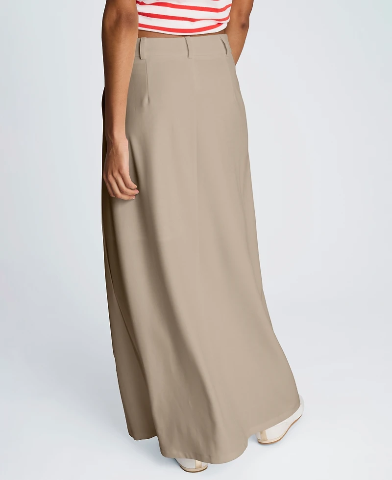 Kenneth Cole Women's A-line Pleated Maxi Skirt