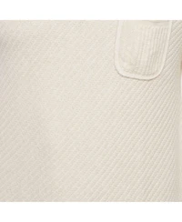 Pre-Owned Dolce & Gabbana Men's Cream Patterned Knit Polo T-Shirt