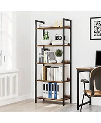 Yigii Multifunctional Bookshelf - Modern Design, Waterproof Panels, Easy Assembly