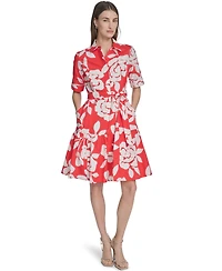 Calvin Klein Women's Floral Tiered Midi Dress