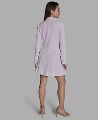 Bcbg Women's Notch Collar Double-Breasted Tweed Jacket