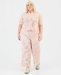 And Now This Trendy Plus Lace Drawstring-Waist Pants, Macy's Exclusive