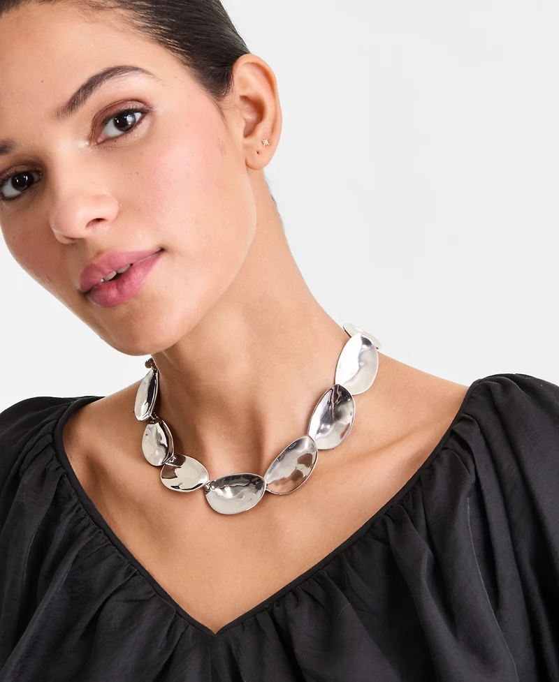 I.n.c. International Concepts Sculptural Disc Collar Necklace, 16" + 3" extender, Macy's Exclusive