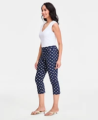 Jm Collection Women's Printed Pull-On Capri Pants, Macy's Exclusive