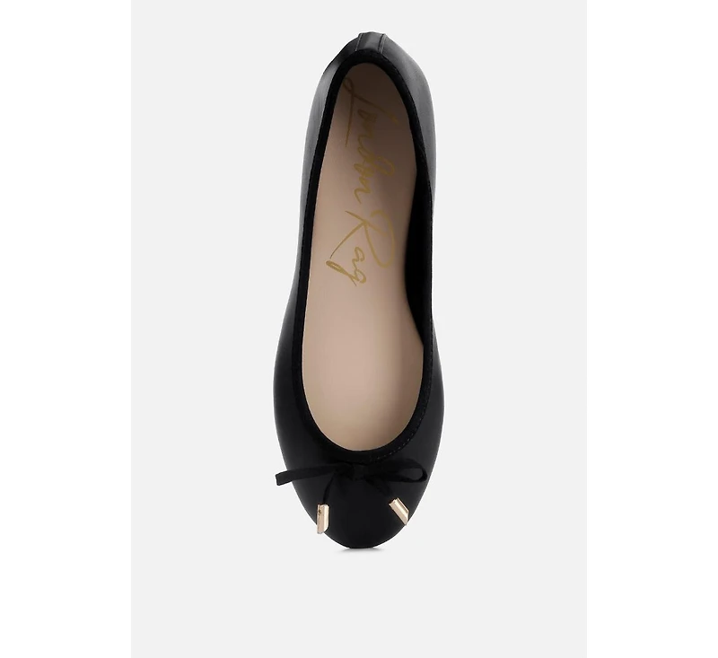 Suzzy Bow Embellished Flat Ballerinas