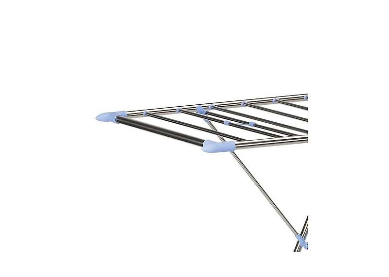 Household Essentials Gullwing Folding Clothes Drying Rack, Silver
