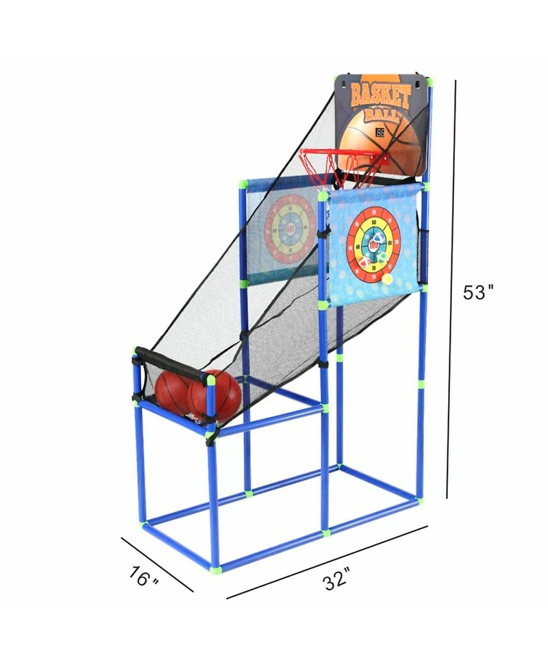 Trimate Game Set: Arcade Basketball & Hoop