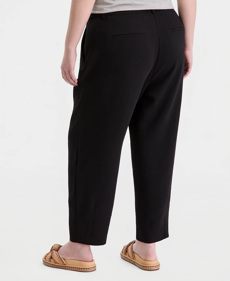 On 34th Trendy Plus Barrel-Leg Pants, Macy's Exclusive