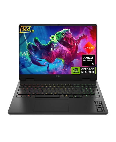 Hp Omen 16.1" Gaming Traditional Laptop Amd Ryzen 9 8940HX 32GB Ram Nvidia GeForce Rtx 5060 512GB Ssd Storage Windows 11 Home Fhd+ 144Hz - Black