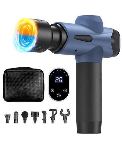 Sugift Portable All-In-One Heated Foot Bubble Spa Bath Motorized Massager-Gray