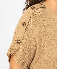 Melissa Paige Plus Button Shoulder Flyaway Open Front Cardigan, Macy's Exclusive